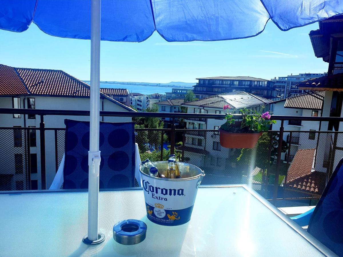 La Terrace Sea View Apartment Sveti Vlas Bagian luar foto