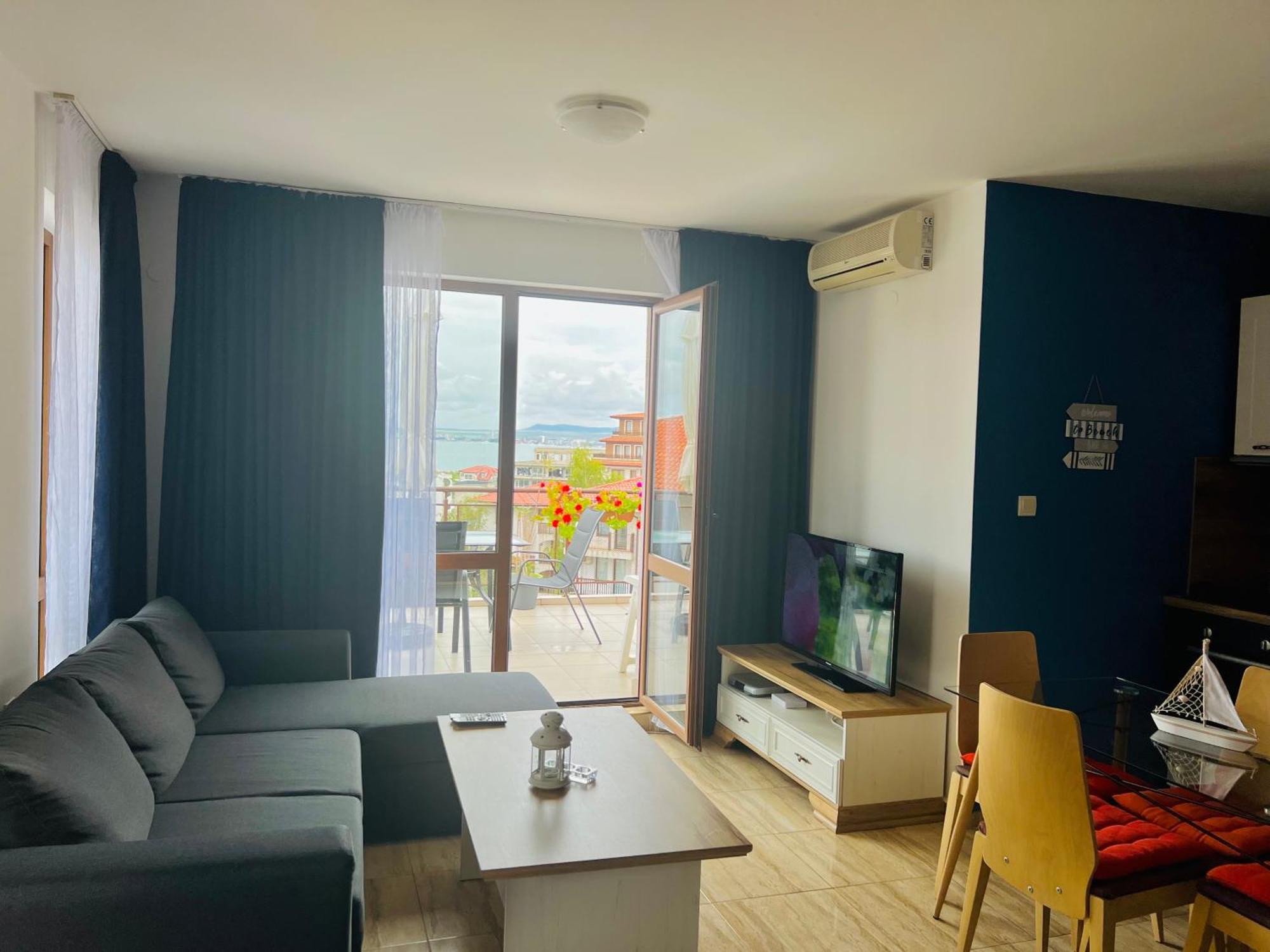 La Terrace Sea View Apartment Sveti Vlas Bagian luar foto
