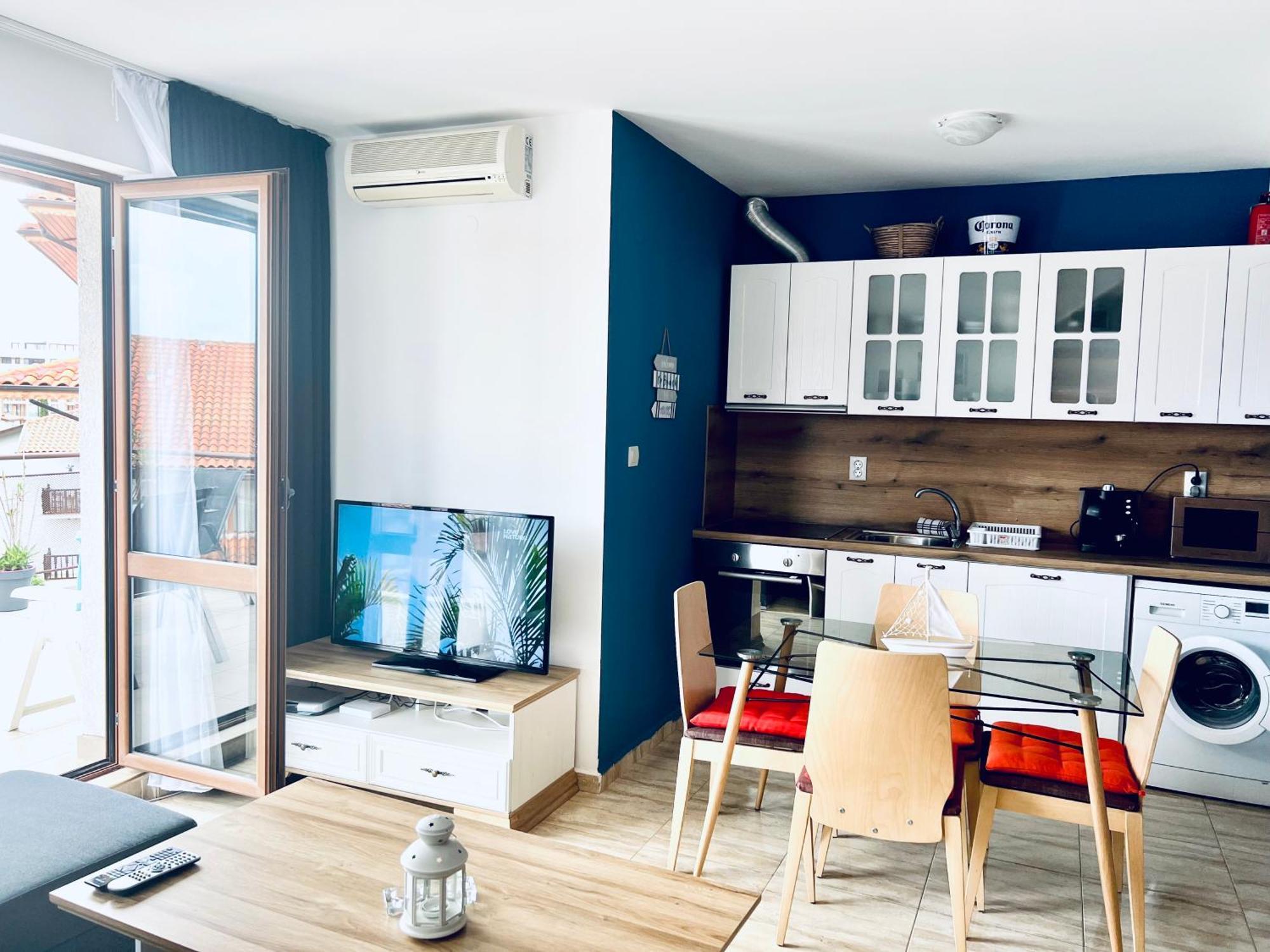 La Terrace Sea View Apartment Sveti Vlas Bagian luar foto
